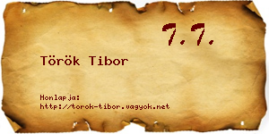 Török Tibor névjegykártya
